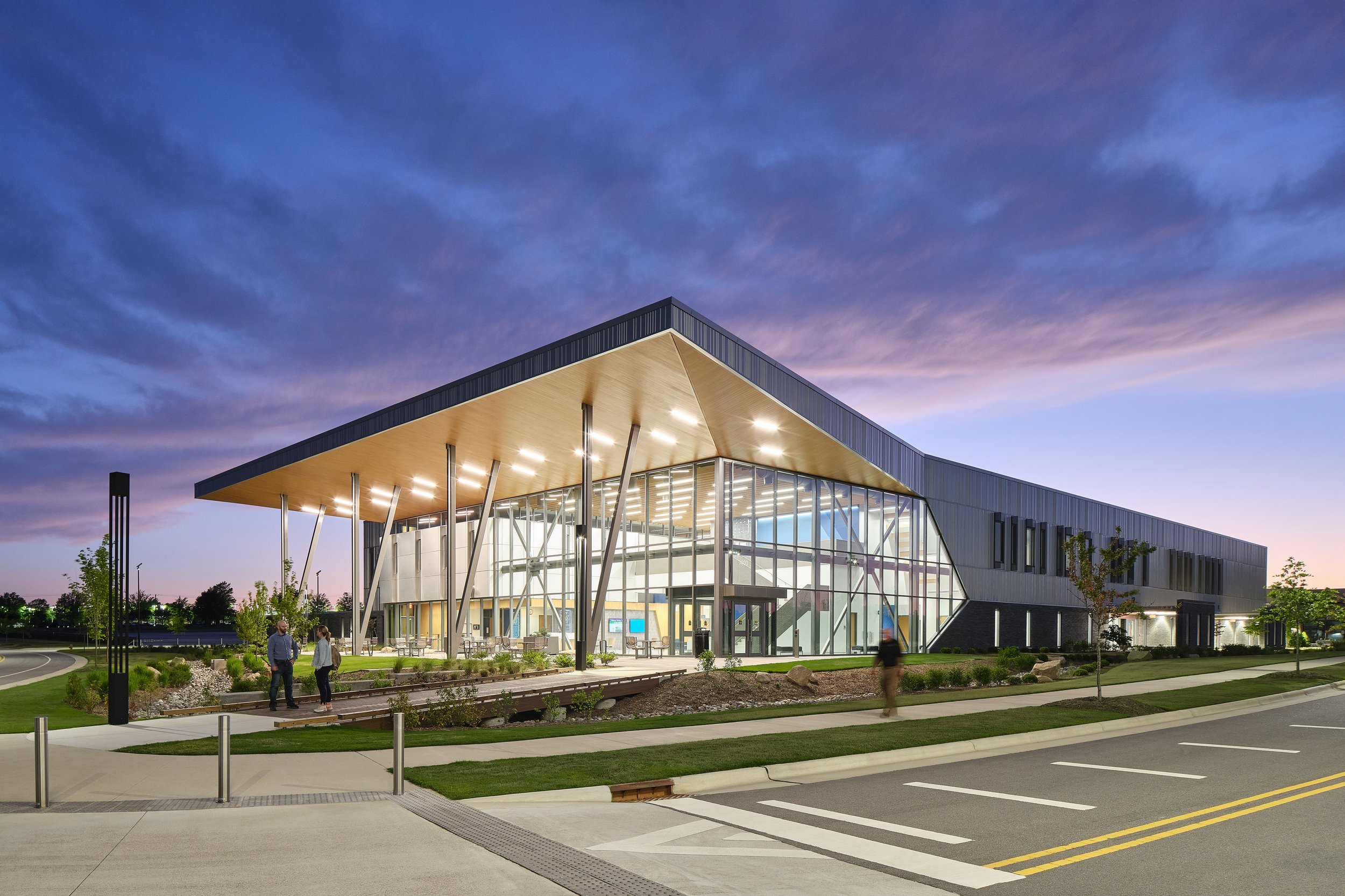 Exterior view of Wake Tech's public safety training building.