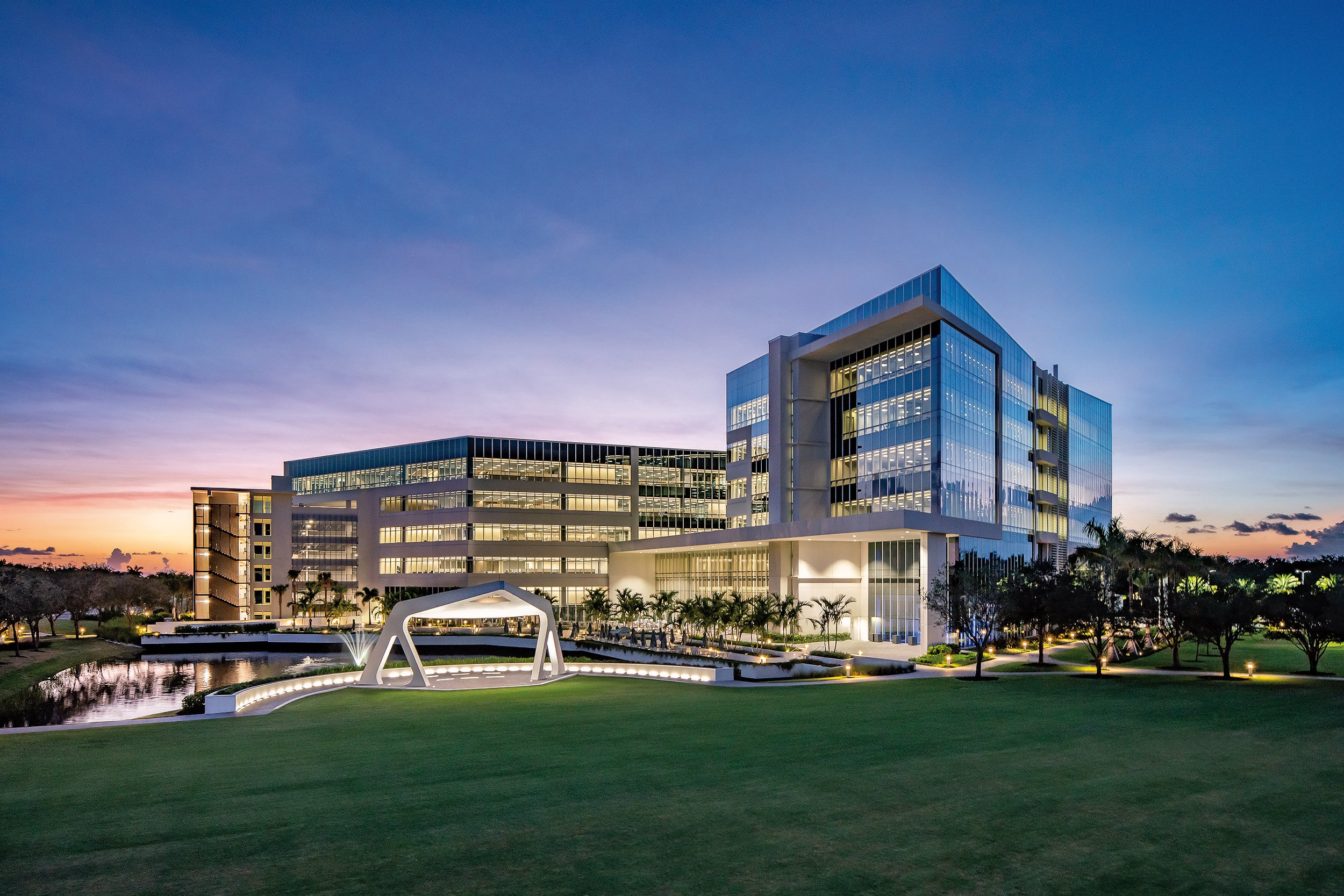 A view of the Arthrex corporate campus.