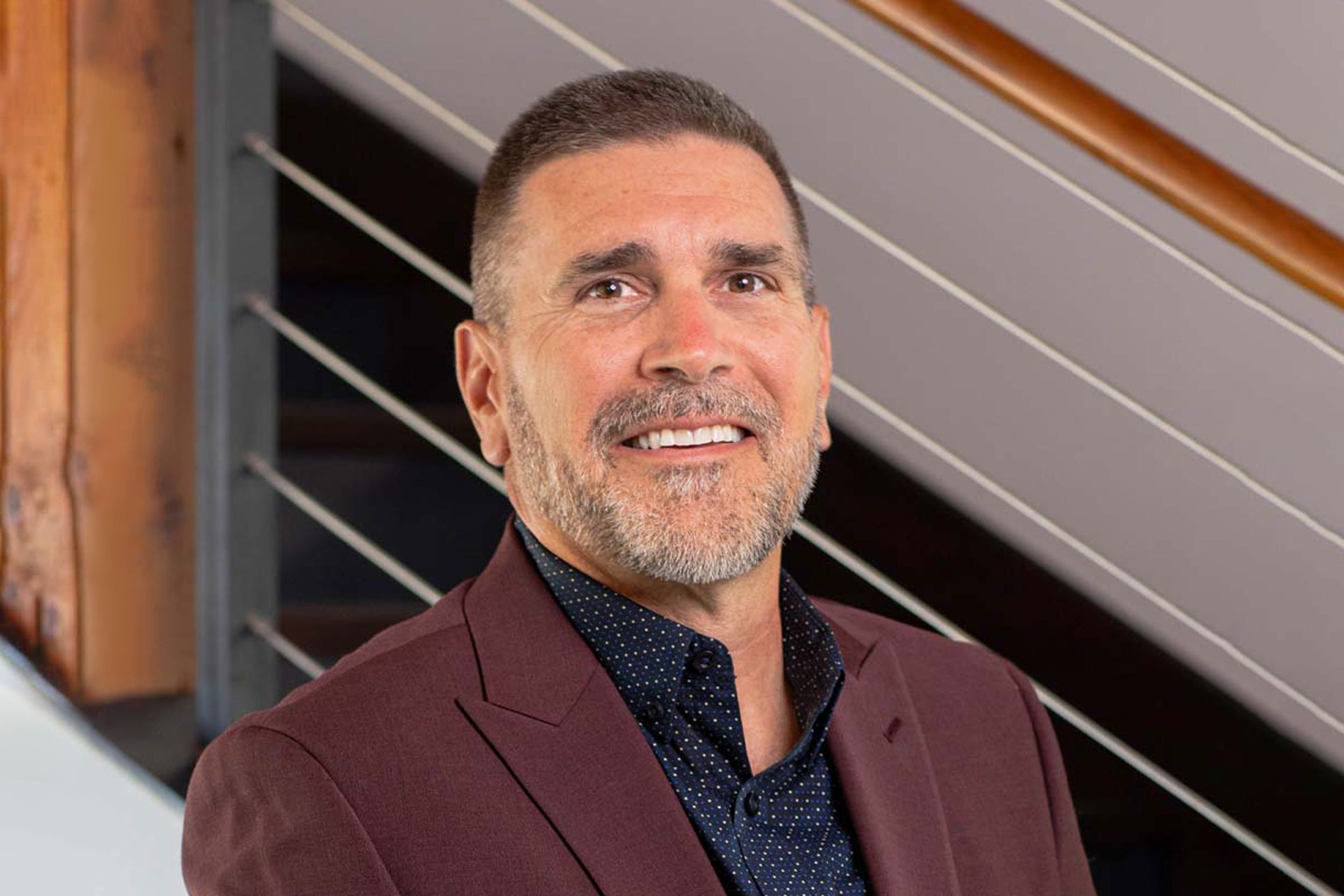 Frank Ternasky in maroon sport coat